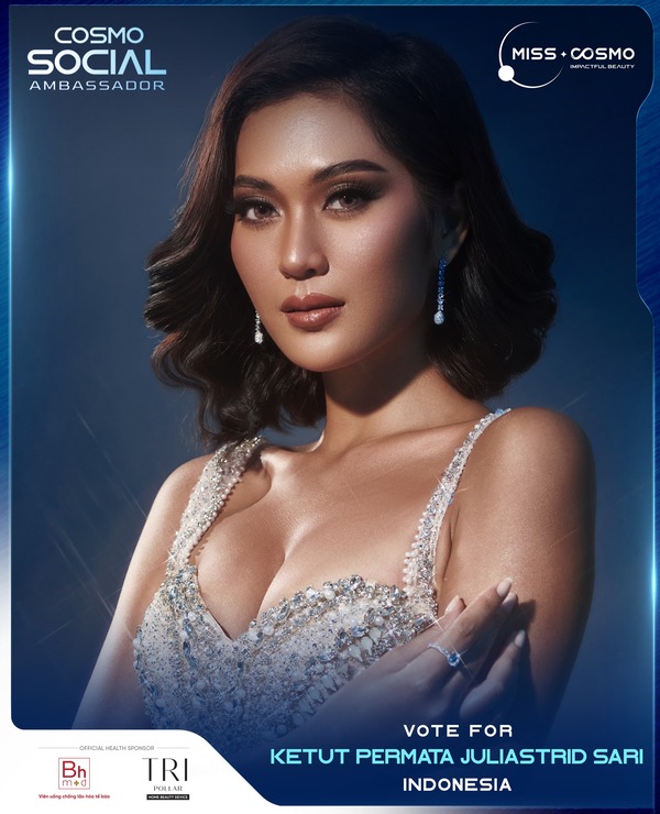 Nhóm 1: Miss Cosmo Indonesia - Ketut Permata Juliastrid Sari