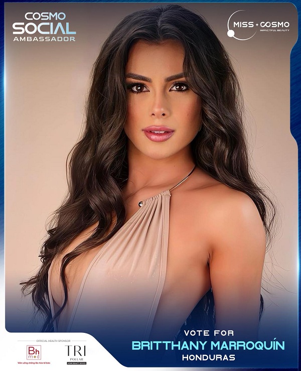 Miss Cosmo Honduras - Brittany Marroquin (4,970 nghìn lượt thích - 1,3 nghìn lượt bình luận - 4,2 nghìn lượt chia sẻ)